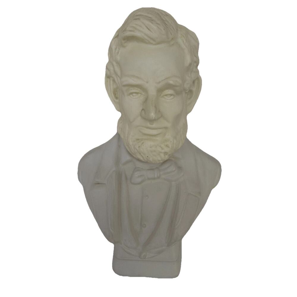 Vintage Avon Abraham Lincoln Bust Bottle Wild Country After Shave With Contents
